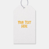 Herfst Seizoen Halloween Pompoenen Patroon Cadeaulabel (Achterkant)