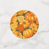 Herfst Seizoen Halloween Pompoenen Patroon Confetti (Kleine voorkant)