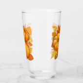 Herfst Seizoen Halloween Pompoenen Patroon Glas (Links)