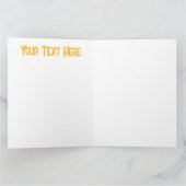 Herfst Seizoen Halloween Pompoenen Patroon Kaart (Binnen)