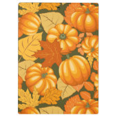 Herfst Seizoen Halloween Pompoenen Patroon Klembord (Achterkant)