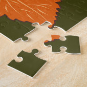 Herfst Seizoen Halloween Pompoenen Patroon Legpuzzel (Zijkant)