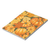 Herfst Seizoen Halloween Pompoenen Patroon Notitieblok (Linkerzijde)