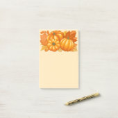 Herfst Seizoen Halloween Pompoenen Patroon Post-it® Notes (Op bureau)