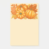 Herfst Seizoen Halloween Pompoenen Patroon Post-it® Notes (Voorkant)
