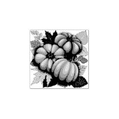 Herfst Seizoen Halloween Pompoenen Patroon Rubberstempel (Afrduk)