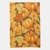 Herfst Seizoen Halloween Pompoenen Patroon Theedoek (Verticaal)