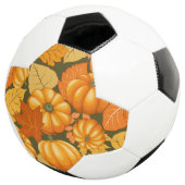 Herfst Seizoen Halloween Pompoenen Patroon Voetbal (Drie kwart)
