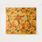 Herfst Seizoen Halloween Pompoenen Patroon Wandkleed (Voorkant (horizontaal))