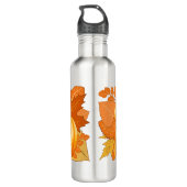 Herfst Seizoen Halloween Pompoenen Patroon Waterfles (Achterkant)