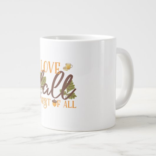 Herfst Seizoen Huis & Gift Collectie | SpecialityM Grote Koffiekop (Voorkant rechts)