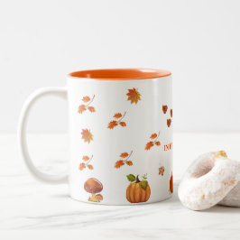 Herfst seizoen koffiemok tweekleurige koffiemok