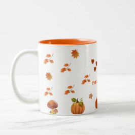 Herfst seizoen koffiemok  tweekleurige koffiemok