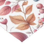 Herfst seizoen laat bessen op wit achter korte tafelloper (Hoek)