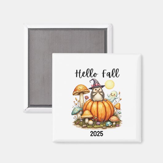 Herfst Seizoen Magneet Aangepaste Datum Halloween (Voorkant / Achterkant)