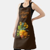 Herfst Seizoen met pompoen en zonnebloemen Brown Schort (Insitu)