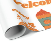 Herfst seizoen ontwerp cadeaupapier (Rol Hoek)