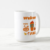 Herfst seizoen ontwerp koffiemok (Voorkant rechts)