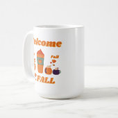 Herfst seizoen ontwerp koffiemok (Voorkant links)