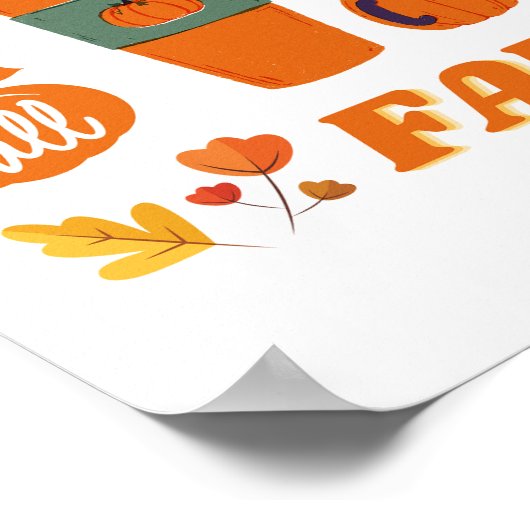 Herfst seizoen ontwerp poster (Hoek)