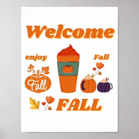 Herfst seizoen ontwerp poster (Voorkant)