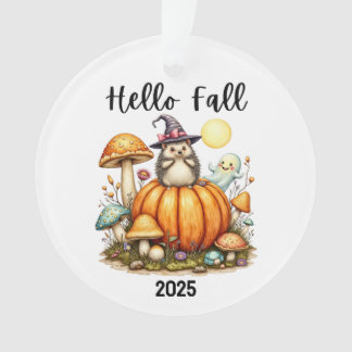 Herfst Seizoen Ornament Aangepaste Datum Halloween