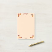 Herfst Seizoen Pompoen Spice Post-it® Notes (Op bureau)