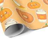 Herfst seizoen pompoen traktaties cadeaupapier (Rol Hoek)