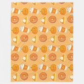 Herfst seizoen pompoen traktaties fleece deken (Voorkant)