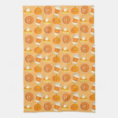 Herfst seizoen pompoen traktaties theedoek (Verticaal)