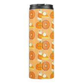 Herfst seizoen pompoen traktaties thermosbeker (Achterkant)