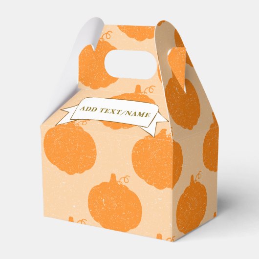 Herfst Seizoen pompoenen Aangepaste tekst tekenen Bedankdoosjes (Achterkant)