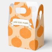 Herfst Seizoen pompoenen Aangepaste tekst tekenen Bedankdoosjes (Geopend)