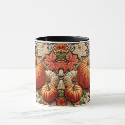Herfst Seizoen Pompoenen Keramische Koffie Mok (Midden)