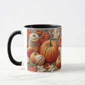Herfst Seizoen Pompoenen Keramische Koffie Mok (Links)