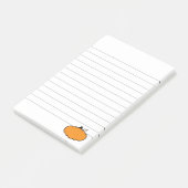 Herfst Seizoen pompoentekening uitgelijnd Post-it® Notes (Schuin)