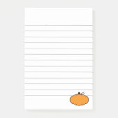 Herfst Seizoen pompoentekening uitgelijnd Post-it® Notes (Voorkant)