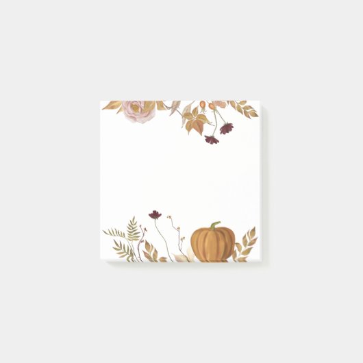 Herfst seizoen sticky note pad, Herfst post het no (Voorkant)
