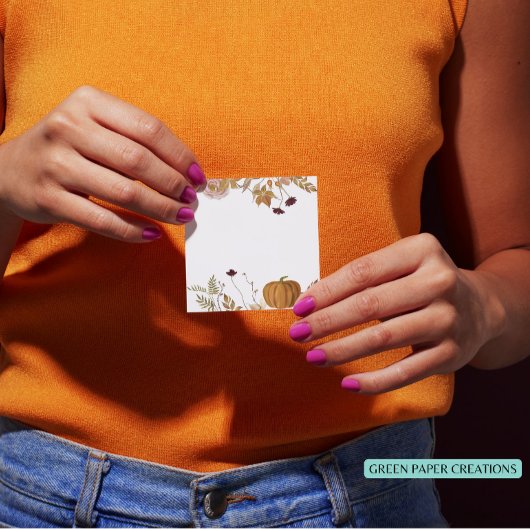 Herfst seizoen sticky note pad, Herfst post het no