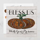 Herfst Seizoen / Thanksgiving Uitnodiging (Voorkant / Achterkant)