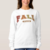 Herfst Seizoen Trendy Herfst Varsity Sweatshirt (Voorkant)