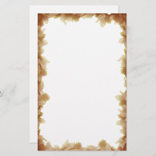 Herfst Seizoenen Beste Stationery Sjabloon Briefpapier (Voorkant / Achterkant)