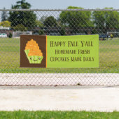 Herfst Seizoensbakker voegt tekst toe Spandoek (Insitu)
