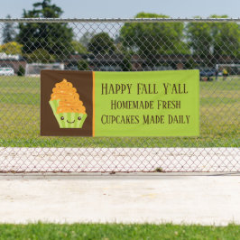 Herfst Seizoensbakker voegt tekst toe Spandoek