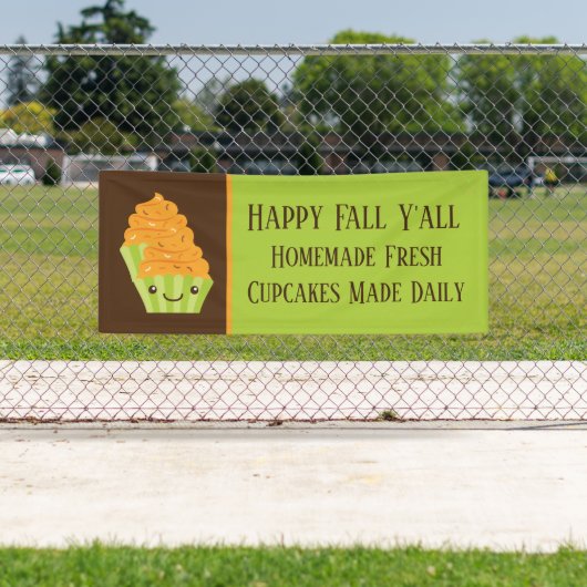 Herfst Seizoensbakker voegt tekst toe Spandoek (Insitu)