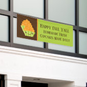 Herfst Seizoensbakker voegt tekst toe Spandoek (Buitenkant Gebouw)