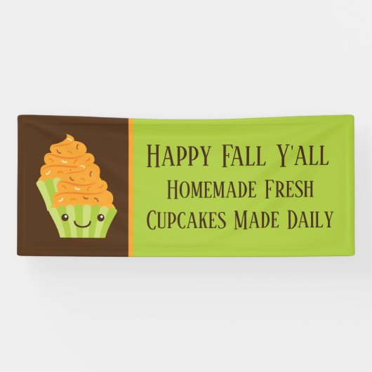 Herfst Seizoensbakker voegt tekst toe Spandoek (Horizontaal)