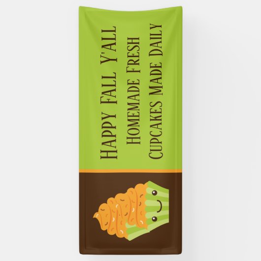 Herfst Seizoensbakker voegt tekst toe Spandoek (Verticaal)