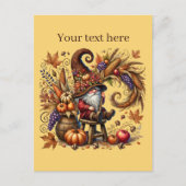 Herfst Seizoensgebonden kabouterfeestje  Briefkaart (Voorkant)