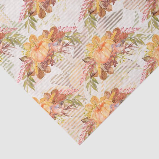 Herfst Seizoensgebonden waterverf pompoenweefsel Tissuepapier (Detail)